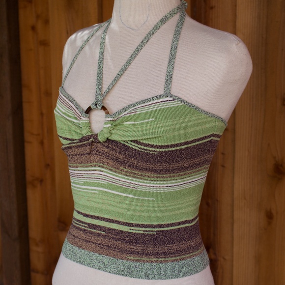 Veronica Beard Velza Knit Green Multi Halter Size XS - Picture 8 of 16